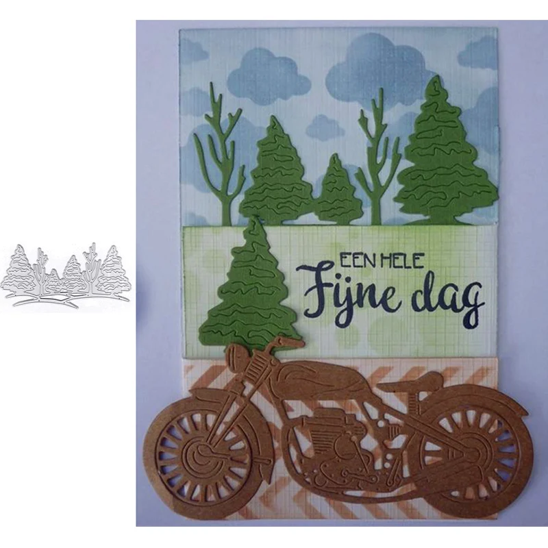 Металлический трафарет в форме деревьев для скрапбукинга | Дом и сад