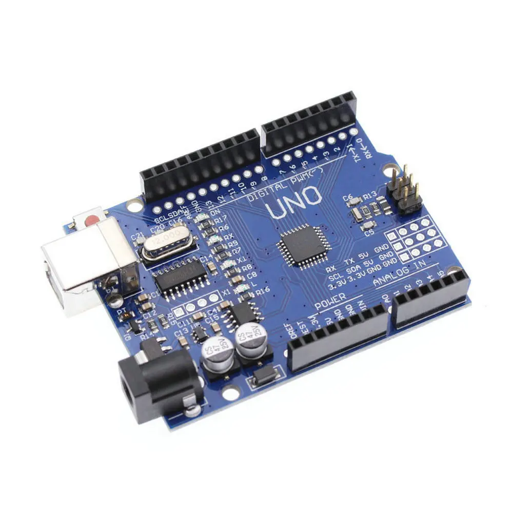 Макетная плата UNO R3 MEGA328P CH340G чип 16 МГц для arduino с USB кабелем совместим MEGA 2560 R3|Детали