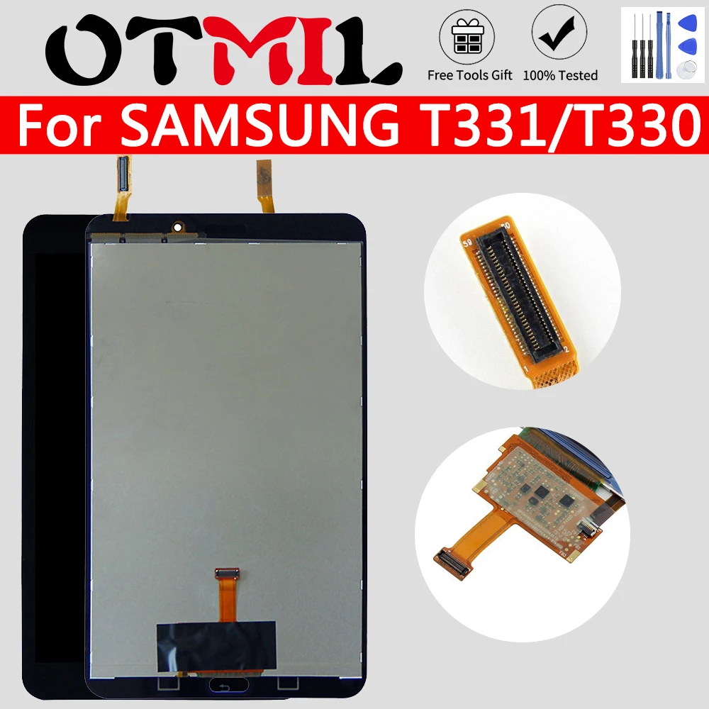 ЖК дисплей для SAMSUNG Galaxy T331 T330 сенсорный экран с рамкой дигитайзер Samsung Tab 4 8 0 и