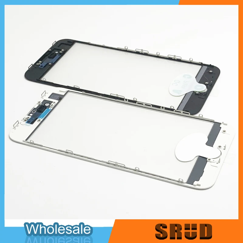 3 in 1 Outer Glass With OCA and Frame Bezel For iPhone 6 6s 7 8 Plus Touch Screen Outer Glass+OCA+Frame