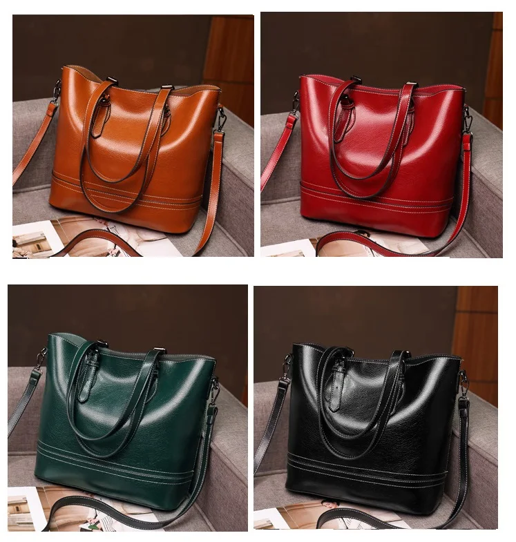 Сумка из натуральной кожи, женская сумка, Bolsos Mujer, роскошные сумки, женские сумки, дизайнерские винтажные Ретро большие вместительные повседневные сумки C817