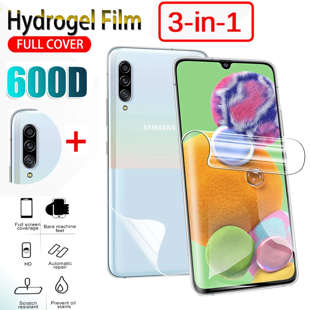 3 в 1 гидрогель пленка среднего класса против царапин защитная накладка на заднюю