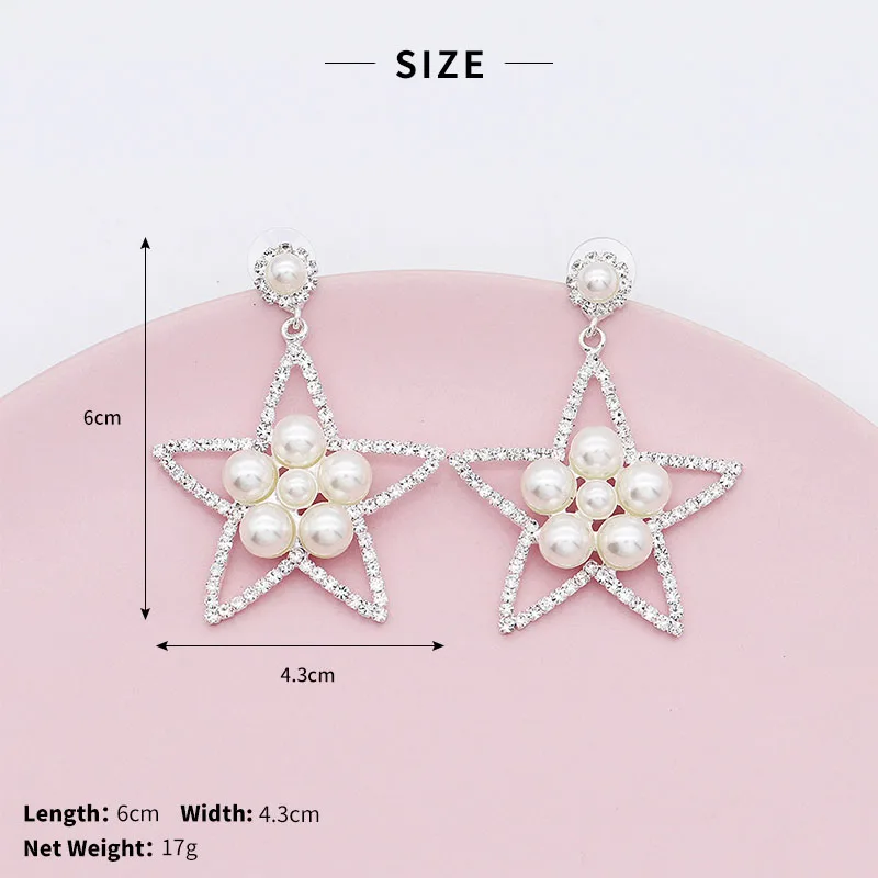 QYY жемчужные пять звезд дизайнерские трендовые ювелирные изделия Женские