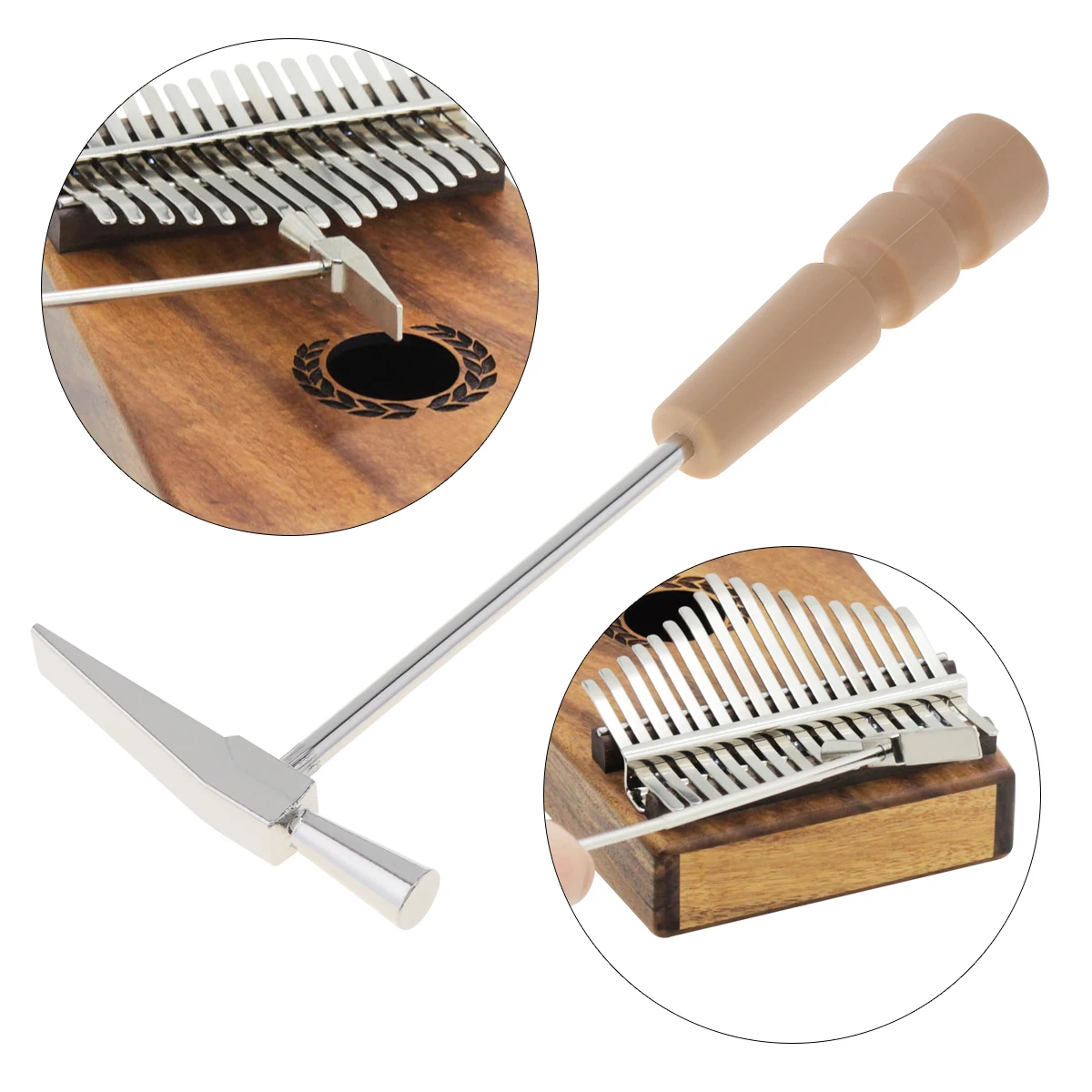 

Portable Durable ABS Handle Metal Thumb Piano Tuning Hammer for All Size Kalimba
