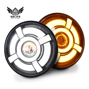 Motorcycle 7 Inch LED Headlight for Harley Touring Ultra Classic Electra Street Glide Road King Yamaha Motorcycle Headlamp