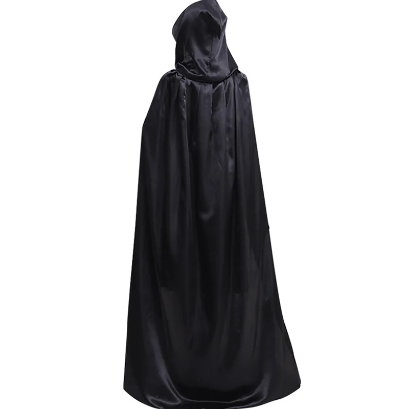 2022 Хэллоуин Длинная накидка с капюшоном для взрослых и детей унисекс мрачный