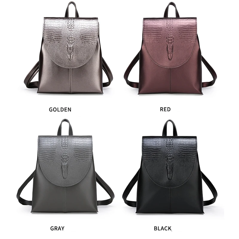 

Designe Leather Women's Backpacks Snake Pattern Female Backpack Women Schoolbag For Girls Large Capacity Shoulder Travel Mochila
