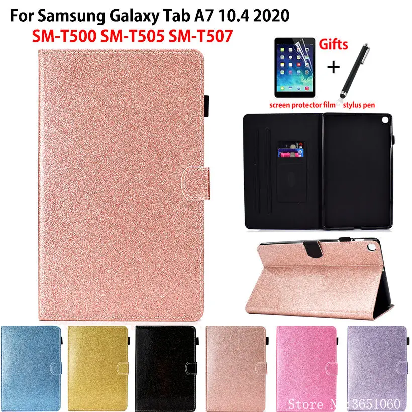 Блестящий чехол для Samsung Galaxy Tab A7 10 4 2020 Обложка T500 SM-T500 SM-T505 планшета силиконовый из