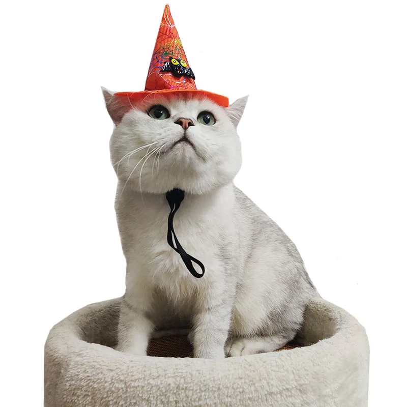 Шляпы для Хэллоуина собаки кошки милое животное шапка карнавальный костюм