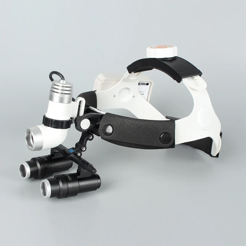 

Medical Headlight Surgical Headlamp 4.0/5.0/6.0X Medical Loupes Binocular Magnifier Medical Dental Surgical Loupes 2 Battery
