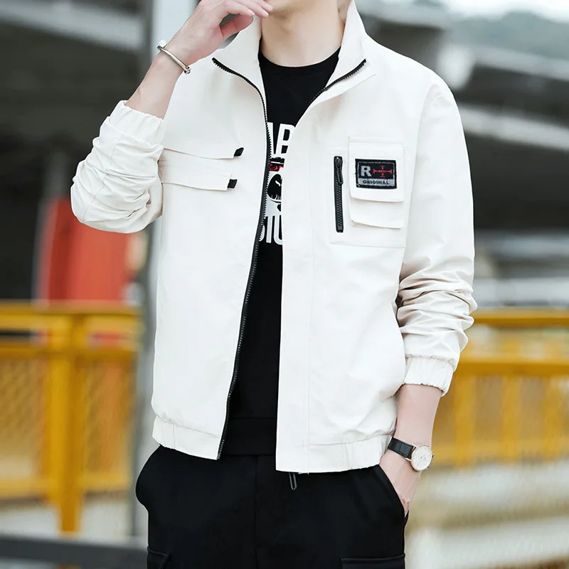 

Men's jackets Stand collar jacket men's tide 2020 summer new Korean handsome baseball uniform men's youth thin sunscreen jacket