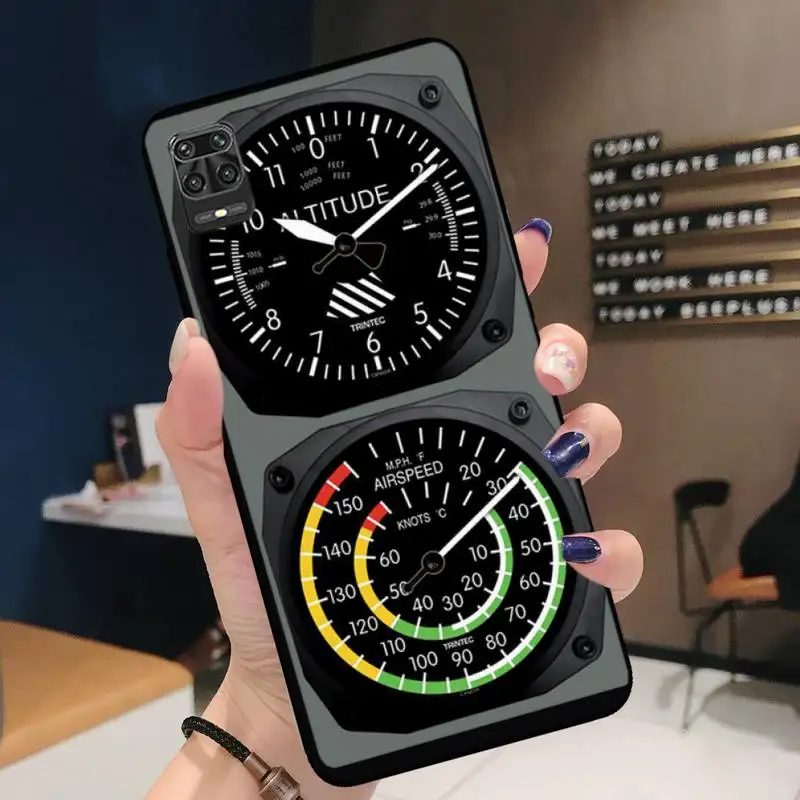 

Aviation Aeroplane Helicopter Cockpit Instrument Phone Case For Redmi 7 8 9 A K20 30 Pro Note 8 9 Pro 9s 10
