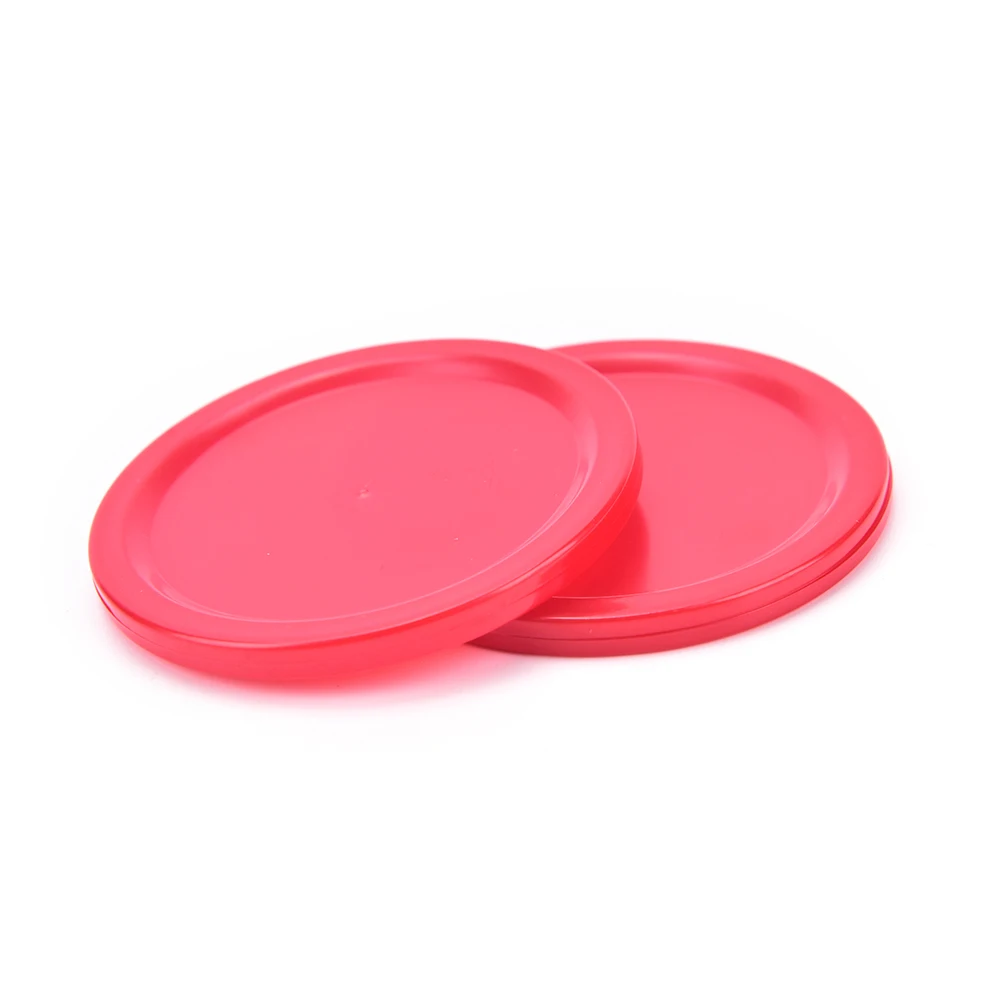 5 PCS Hot New High Quality Children Indoor Table Game Play Toys Red Plastic Mini Air Hockey Table Puck Durable Practical images - 6