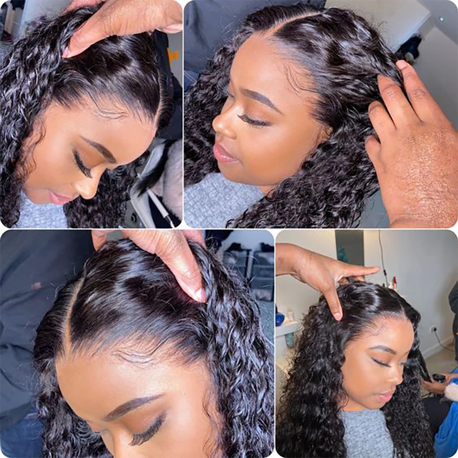 Парик из натуральных человеческих волос с U-образной волной естественный цвет