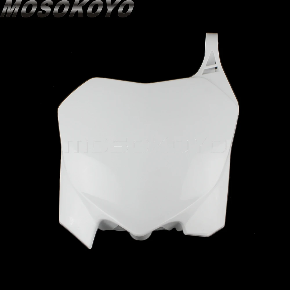 PP пластик для мотокросса Байк Белый Передний Номерной Знак Для Honda CRF450R 2009 2012 CRF250R