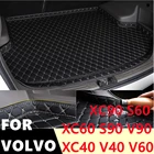 SJ 6 цветов коврик для багажника автомобиля, подкладка для багажника, Задняя накладка для грузов для Volvo XC60, XC90, XC40, S60, S90, V40, V60, V90 (2009-2021)