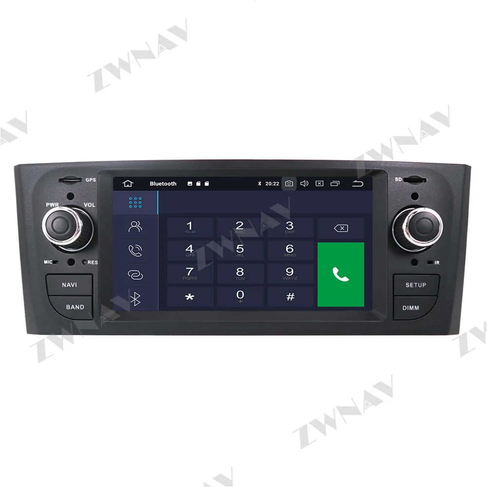 PX6 4+64GB Android 10.0 Car Multimedia Player For Fiat Grande Punto Linea 2005-2012 GPS Radio navi stereo Touch screen head unit |