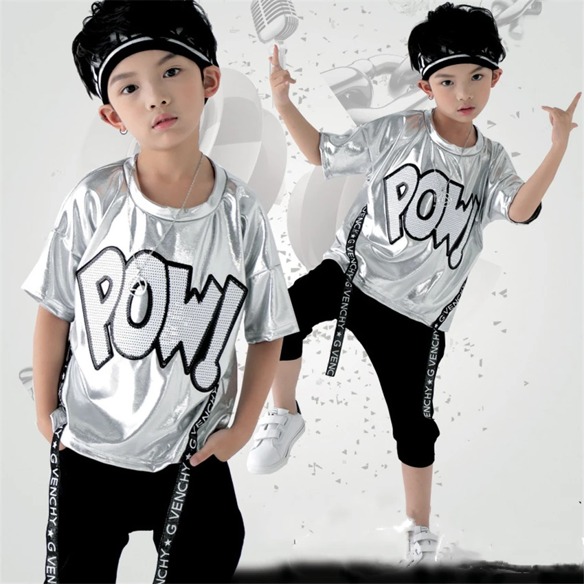 Модные костюмы для Бальных комнат в стиле хип хоп мальчиков Детский костюм
