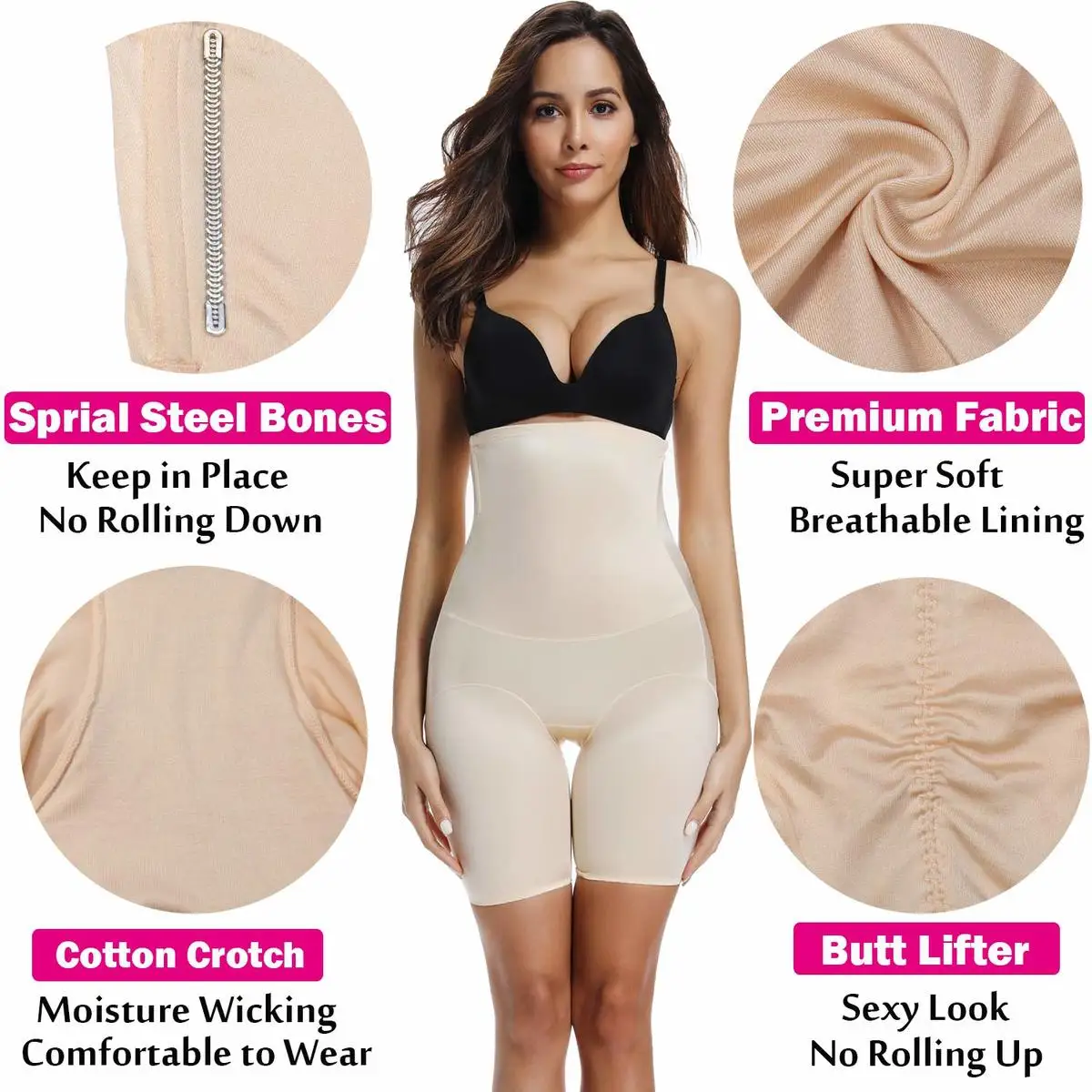 Корректирующее белье с завышенной талией пикантные Утягивающие трусики шорты
