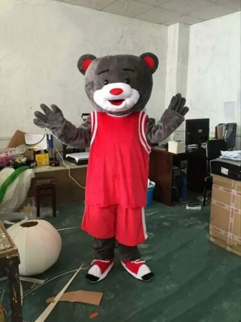 

Шикарный карнавальный костюм-талисман с мультяшным персонажем медведя, костюмы для косплея, вечеринки, игры, наряды, одежда для Хэллоуина, Р...