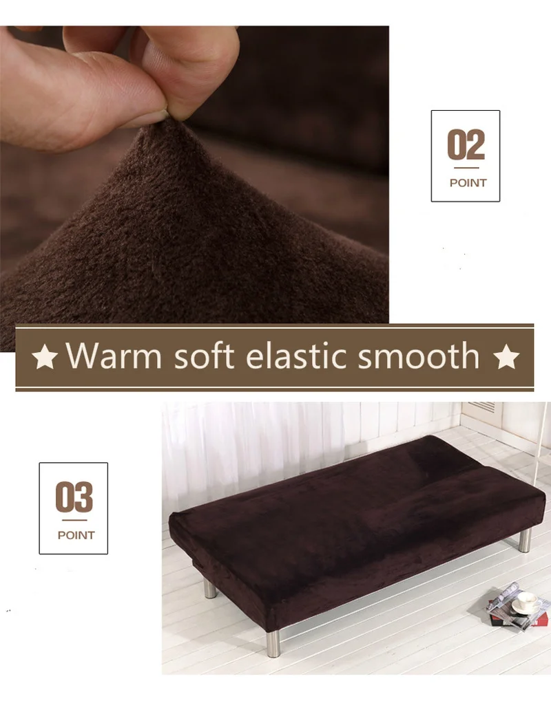 Бархатная кровать диван покрытие все включено растягивающийся утолщенный