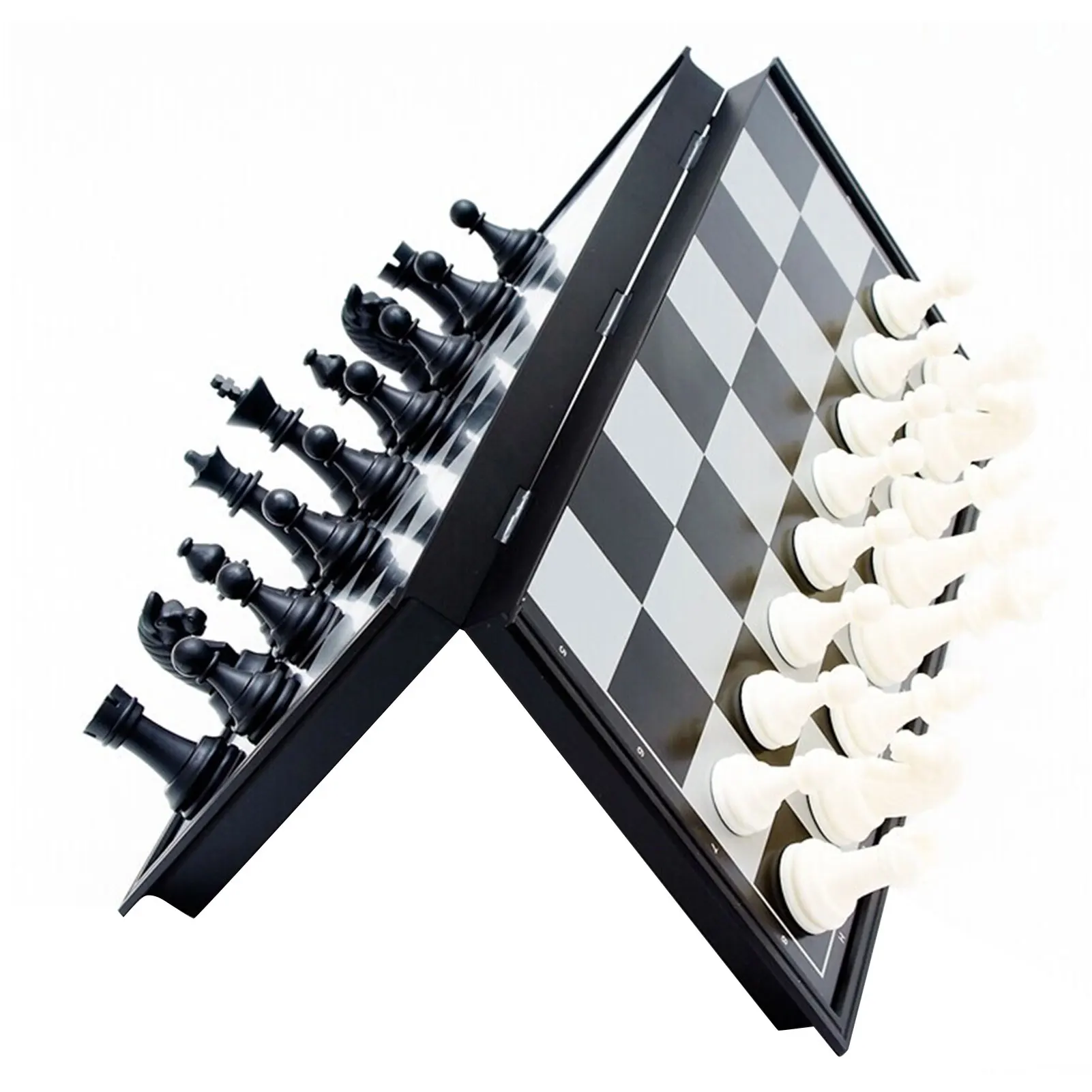 

Magnetic Chess Set Folding Chessboard And Crafted Chess Pieces Chessboard Board Educational Toys Parlor Game Outdoor 2021