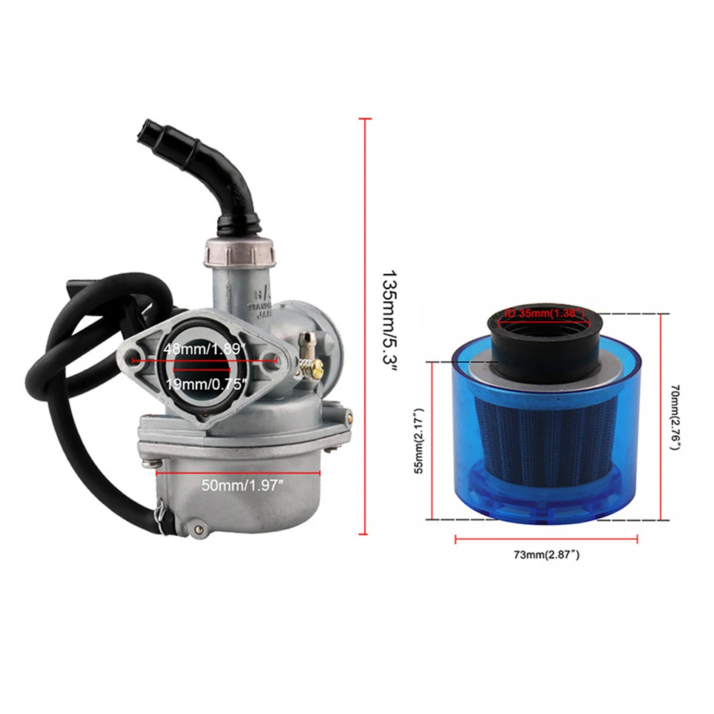 Карбюратор и воздушный фильтр PZ19 для мотоцикла HONDA CR85R CRF50F CRF70F CRF 50cc 70cc 90cc 110cc