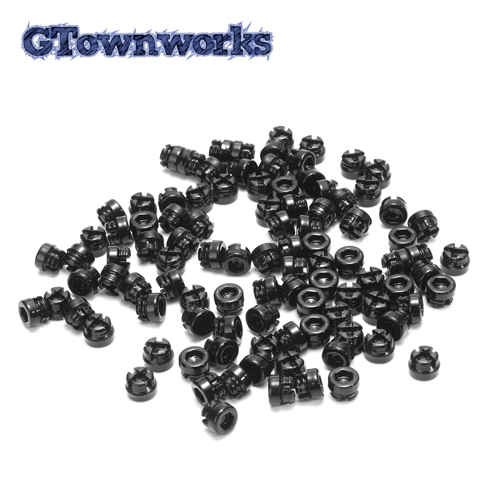 

100pcs Universal Wheel Rim Cap Lip Screw Bolt Tires For Car Decoration Nuts Replacement Dumb Chrome Black Car Accessories