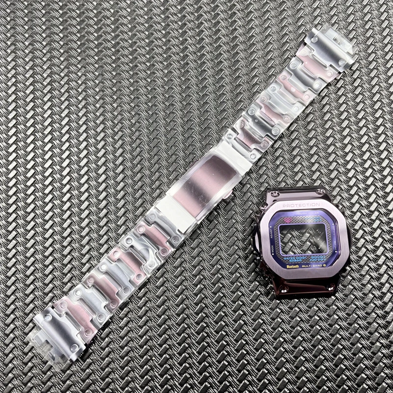 

Genuine GMW-B5000 Watchband and Bezel with Glass and Button GMW-B5000PB-6 Watch band and Cover