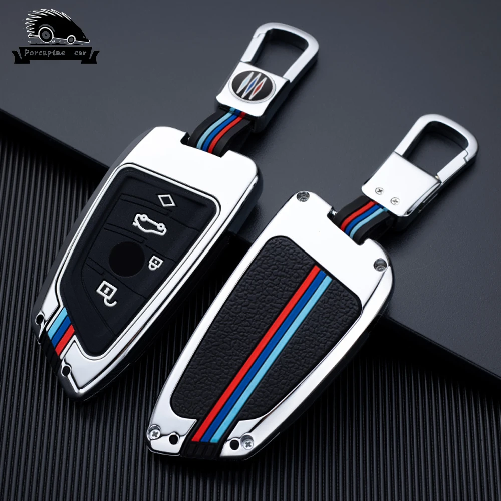 

Чехол для автомобильного ключа из цинкового сплава, чехол для BMW 2, 3, 5, 6, 7 серии X1, X3, X5, X6, F45, F46, G20, G30, G32, G11, G12, F48, G01, F15