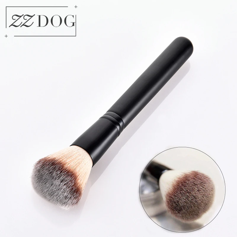 

ZZDOG 1Pcs Large Size Professional Makeup Brushes Fluffy Powder Blush Brush High-Quality Cosmetics Beauty Tools Wooden Handle