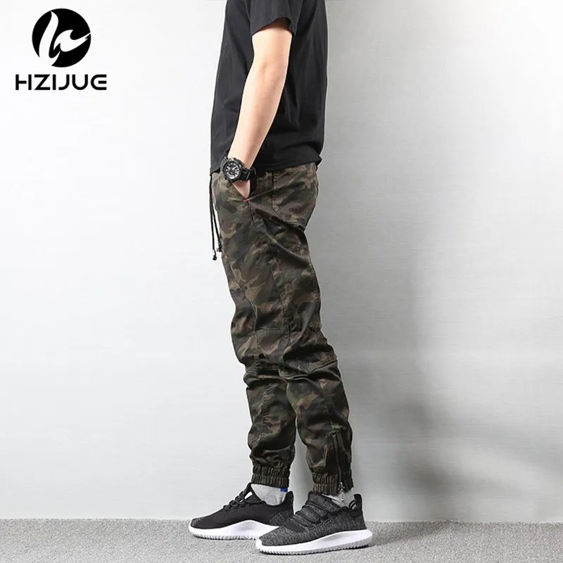 HZIJUE новинка 2018 модные повседневные осенние брюки-карандаш уличный стиль хип-хоп