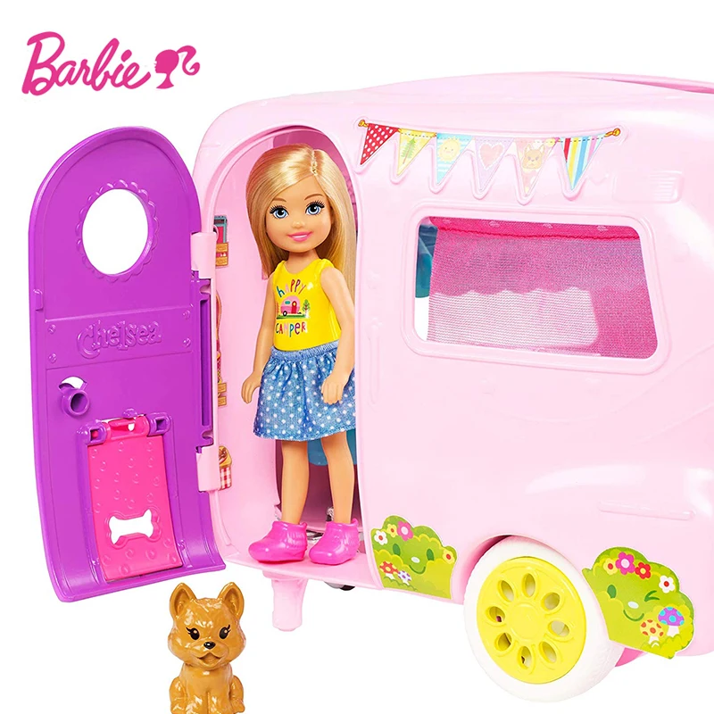 Кукла Барби Маленькая Келли Кемпер RV Детская Игрушка Подарочная коробка девочка