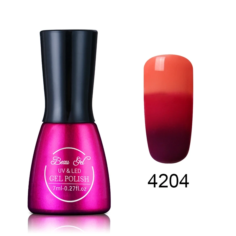 Красивый гель 3 в 1 меняющий цвет при температуре Гель-лак Термальный мерцающий