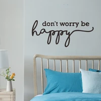 proverbs wall stickers dont worry be happy hot english wall stickers personalized decorative inspirational wall stickers
