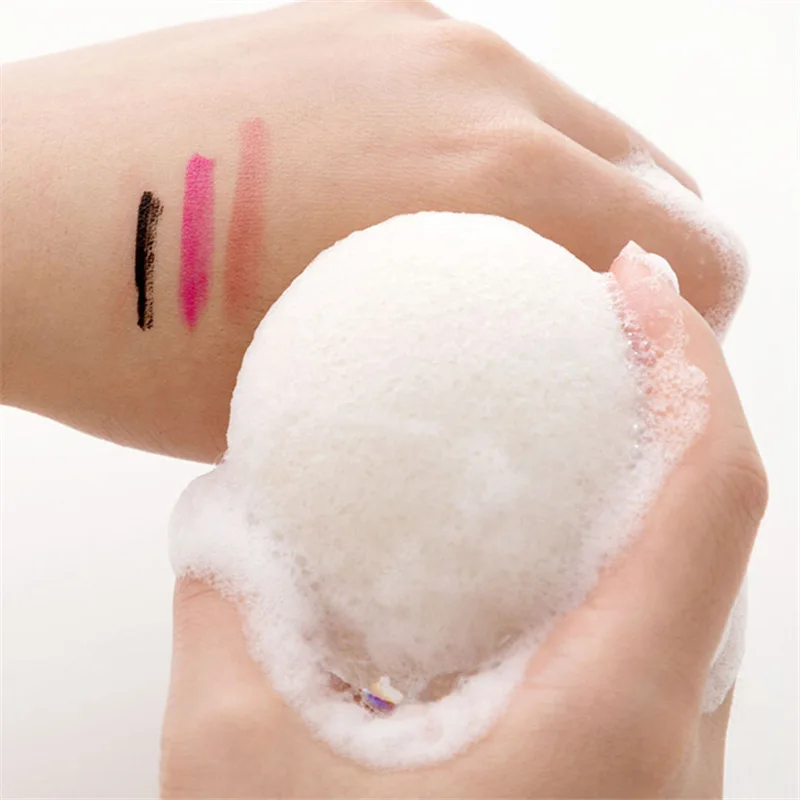 3/10pcs Exfoliator Cleanse Konjac Sponge Natural Konnyaku Puff Face Wash Cleaning Esponja Maquiagem Makeup |