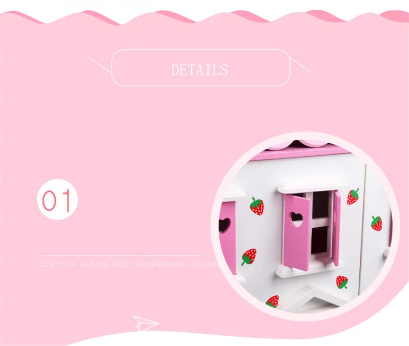 Деревянный DIY кукольный домик с миниатюрной мебели наборы для кукол kawaii розовый и белый Кукольный дом ролевые игры игрушки для детей