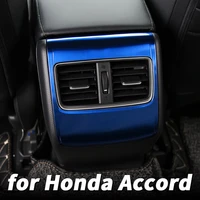 for honda accord 2018 2019 2020 2021 car rear exhaust vent frame air conditioning frame armrestbox air outlet decorative sticker