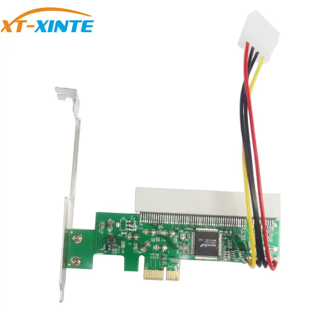 XT-XINTE PCI-Express To PCI Adapter Card PCI-E X1/X4/X8/X16 Slot With 4 Pin Power Cable | Компьютеры и офис