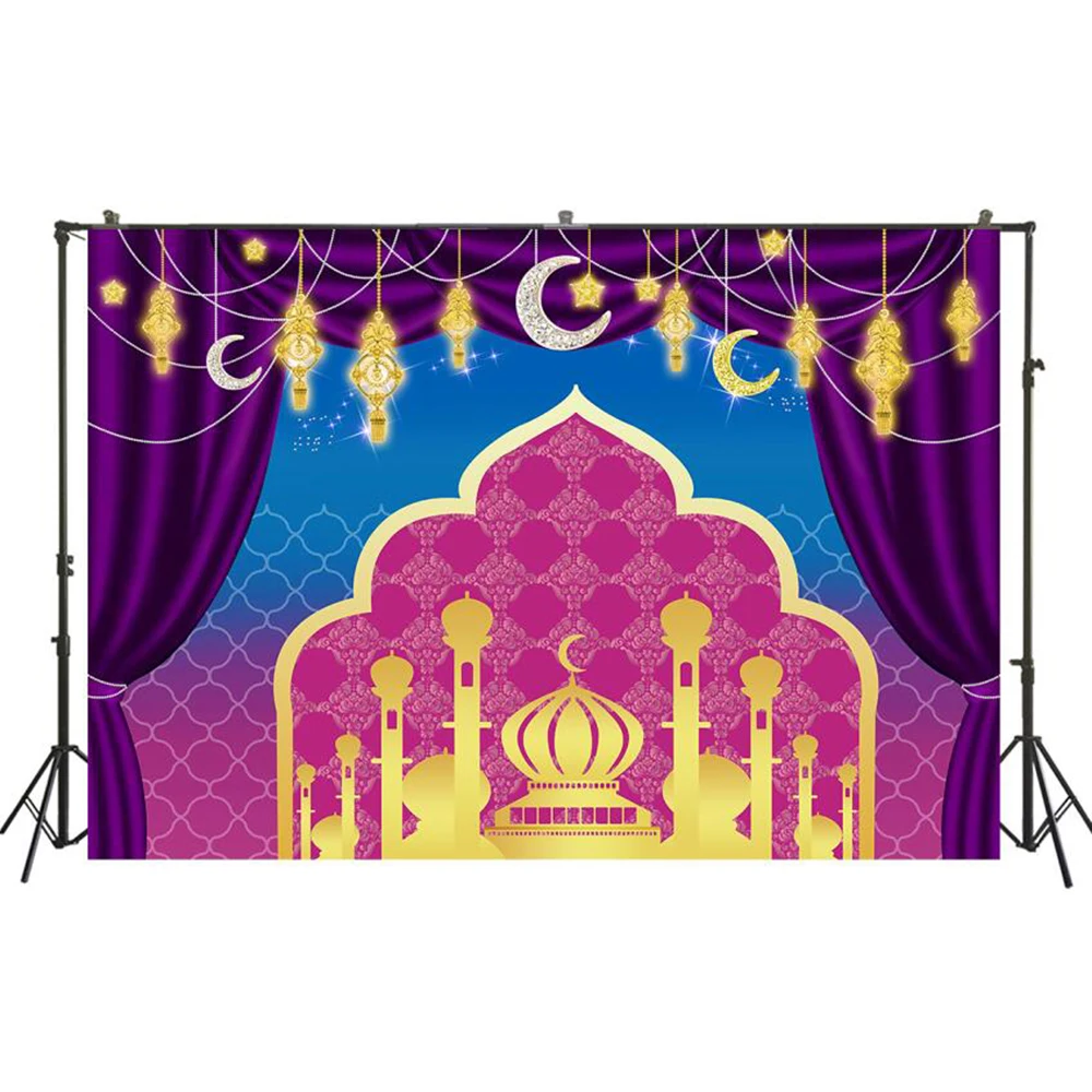 Фон для фотосъемки с изображением арабийских ночей и волшебного Алладина декор