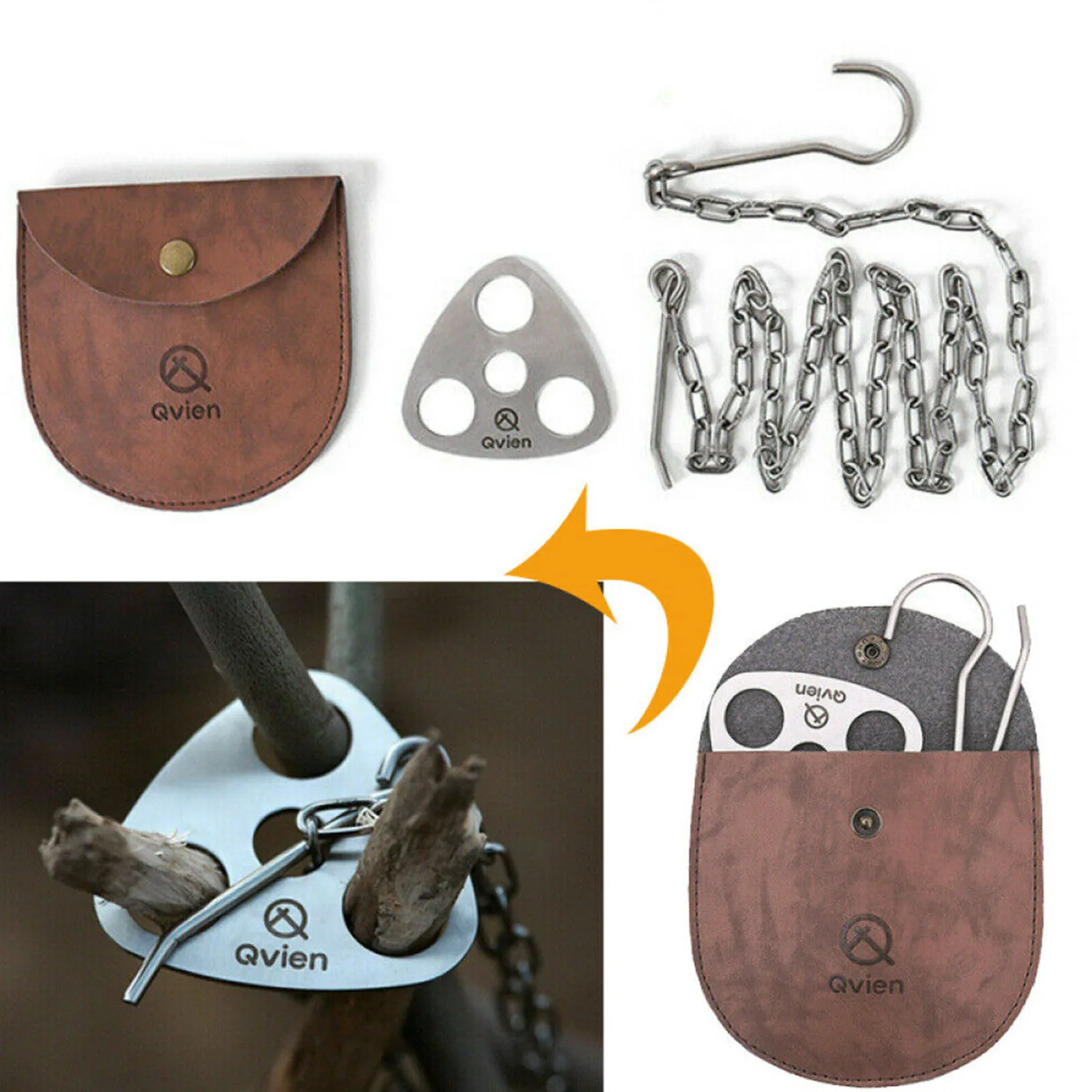 

Steel Outdoor Multifunctional Convenient Camping Rack Bracket Hanging Tripod Portable Hanger Ring Tool Pot Barbec Q9I4
