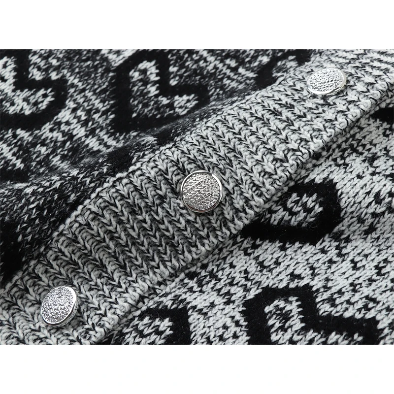 Женский вязаный кардиган в Корейском стиле повседневный Свободный Вязаный