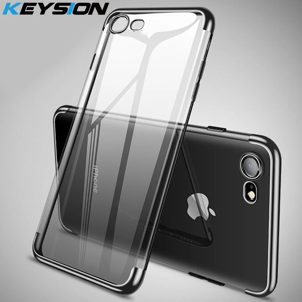 KEYSION покрытие чехол для iPhone SE 2020 новый прозрачный силиконовый телефона 11 Pro Max XR XS 8