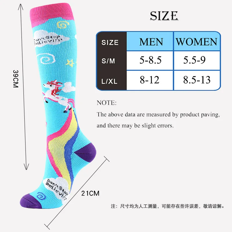 Long Compression Socks Medical Socks Compression 6 pairs Cycling Sock Sport Medias De Compresion Chaussette De Compression