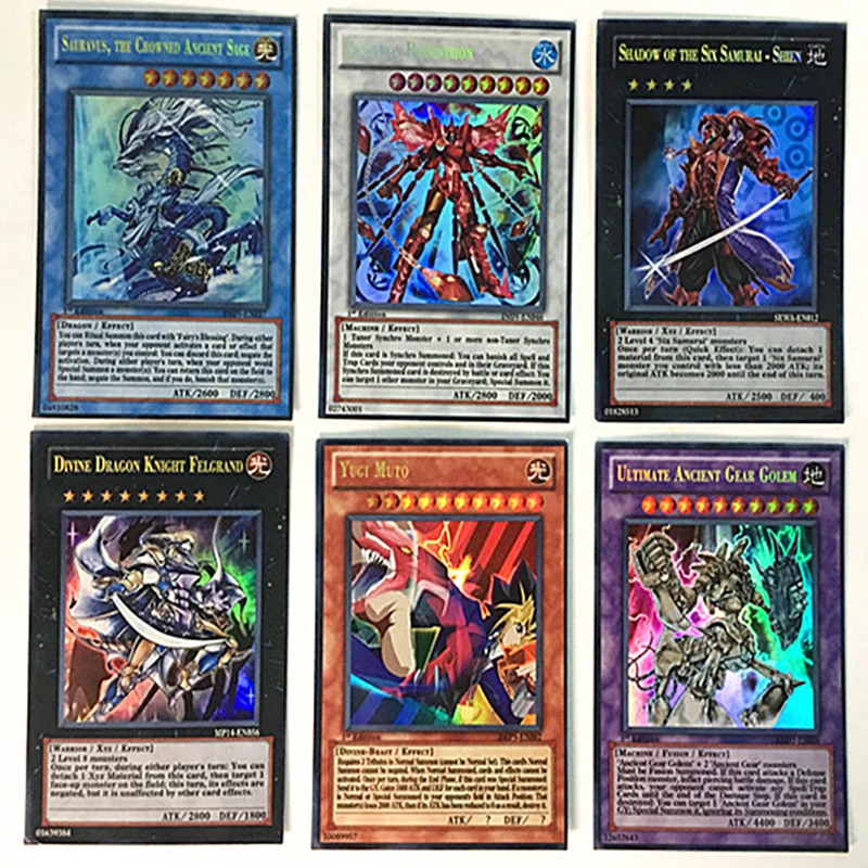 

YU GI OH 100PCS No repetition War card English card Yugi Muto FULL Edition Collection Card Kids Toy Gift Full flash Rare card
