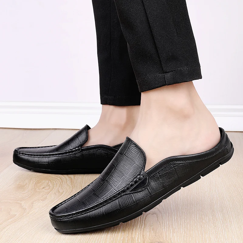 Мокасины мужские из натуральной кожи роскошные деловые официальная