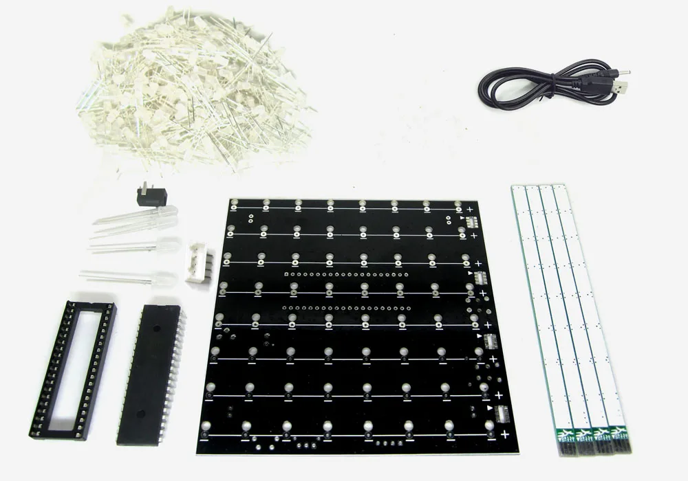 Hot sale 3D 8S 8x8x8 mini led electronic light cubeeds diy kit for Christmas Gift/New Year gift