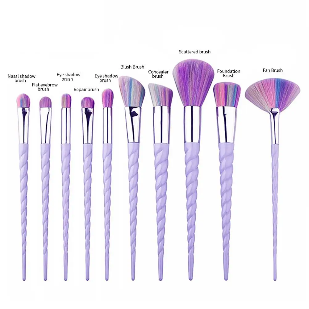 

Luxury Champagne Makeup Brushes Flat Top Foundation Brush Large Face Brush Repair Brush Contour Brush For Liquid Cream Powder