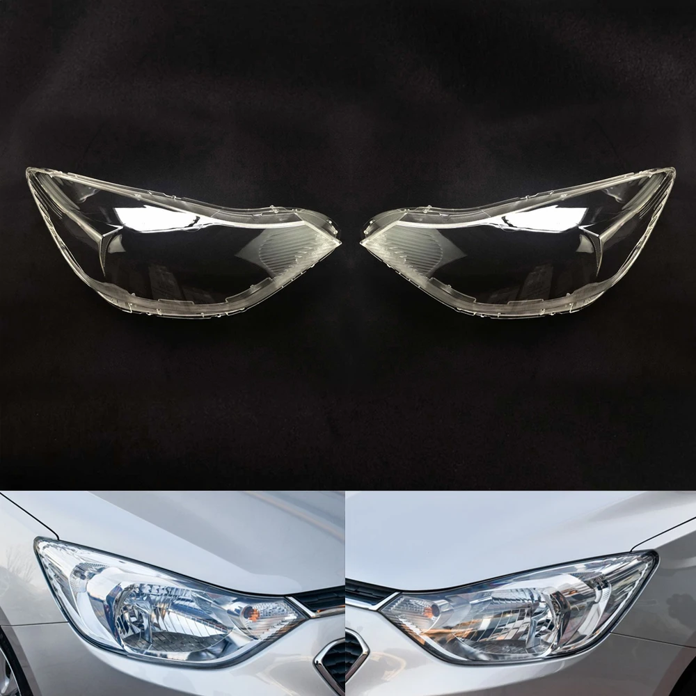 A Pair Для Chevrolet Sail 3 крышка фары автомобиля объектив прозрачные линзы Авто оболочка Крышка - Цвет: A Pair