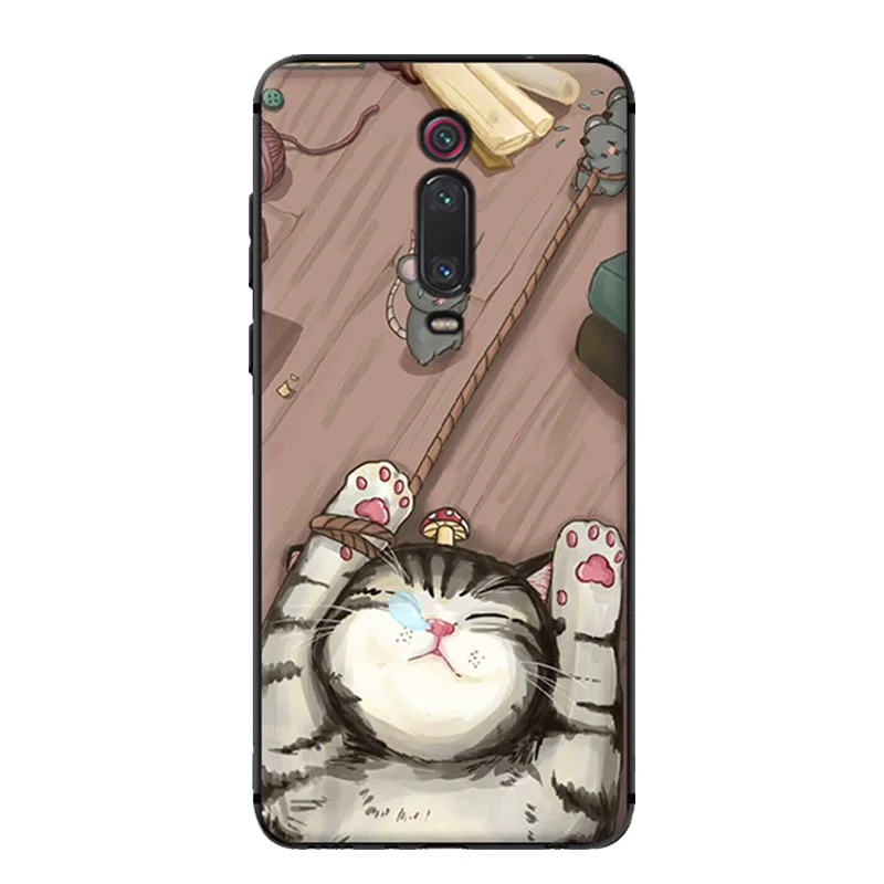 36 For Xiaomi Mi 9T Case Mi 9T Pro Cartoon Printed Soft Black Bumper Silicone TPU Cover For Xiaomi Mi 9T Pro mi9T 9 T Phone Cover - Цвет: 36